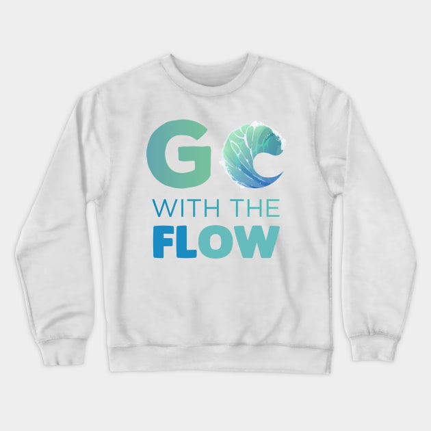 Go with the Flow Gift Crewneck Sweatshirt by Swimarts